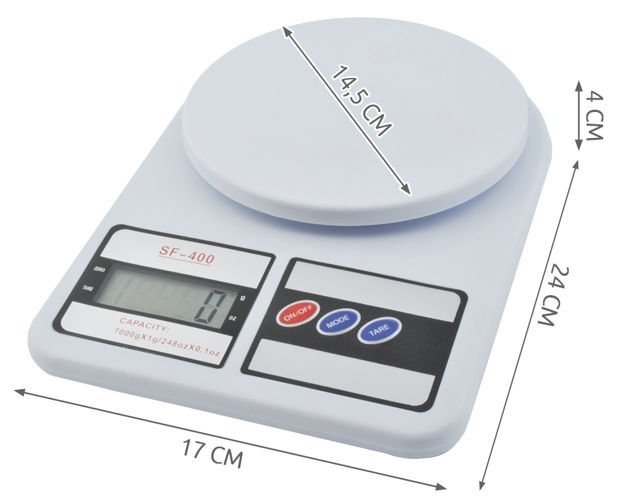Digitális konyhai mérleg 1g-5kg (BB3464) (5)
