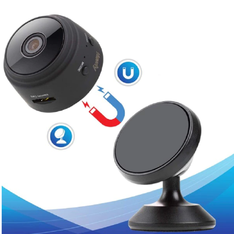 A9 Mini HD kamera, Wifi kapcsolattal – Applikáción nézhető élőkép mágneses rögzítéssel (BBV) (7)