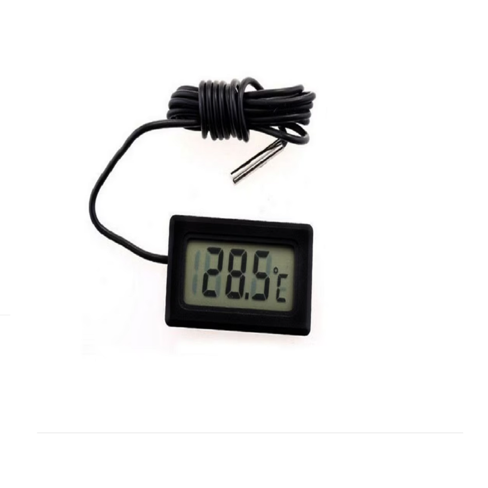 Vízálló, digitális hőmérő LCD kijelzővel, -50 és 70 °C között – akváriumba, fagyasztóba, üvegházba (BB-488) (1)