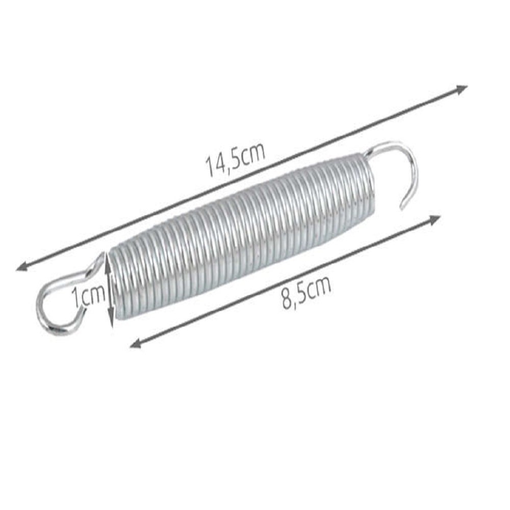 10 darabos trambulin rugókészlet – rozsdamentes acélból – 145 mm (BB-2239) (2)