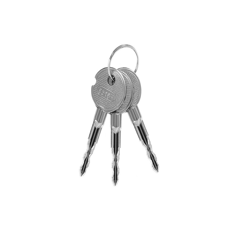 Falra szerelhető biztonsági széf – 3 darab kulccsal, 23 x 17 x 17 cm, fekete (BB-8800) (8)
