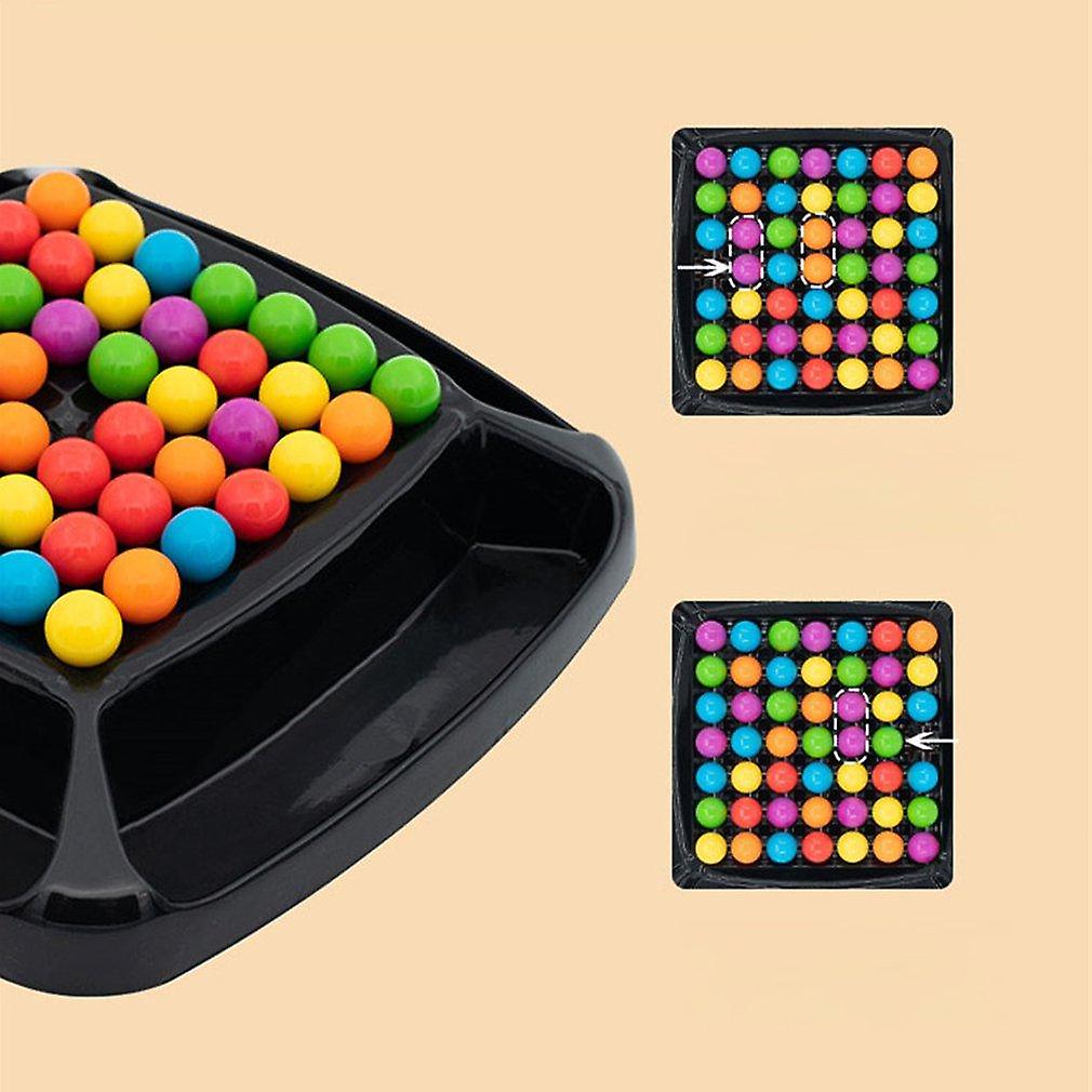 Készségfejlesztő, logikai mágikus szivárványgyöngy társasjáték gyerekeknek – 120 darab színes golyóval (BBJ) (5)