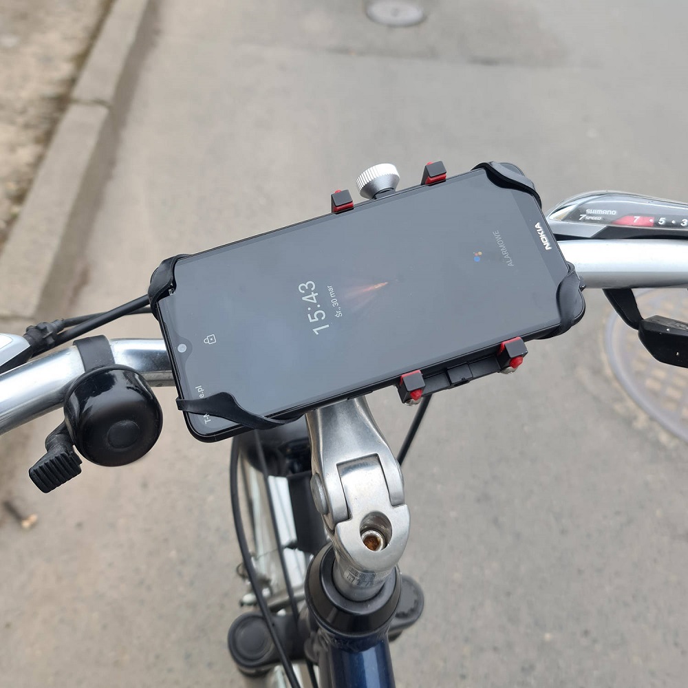 Univerzális 2 az 1-ben GPStelefon tartó kerékpárra – állítható-, és csúszásvédővel ellátva (BB-18313) (11)