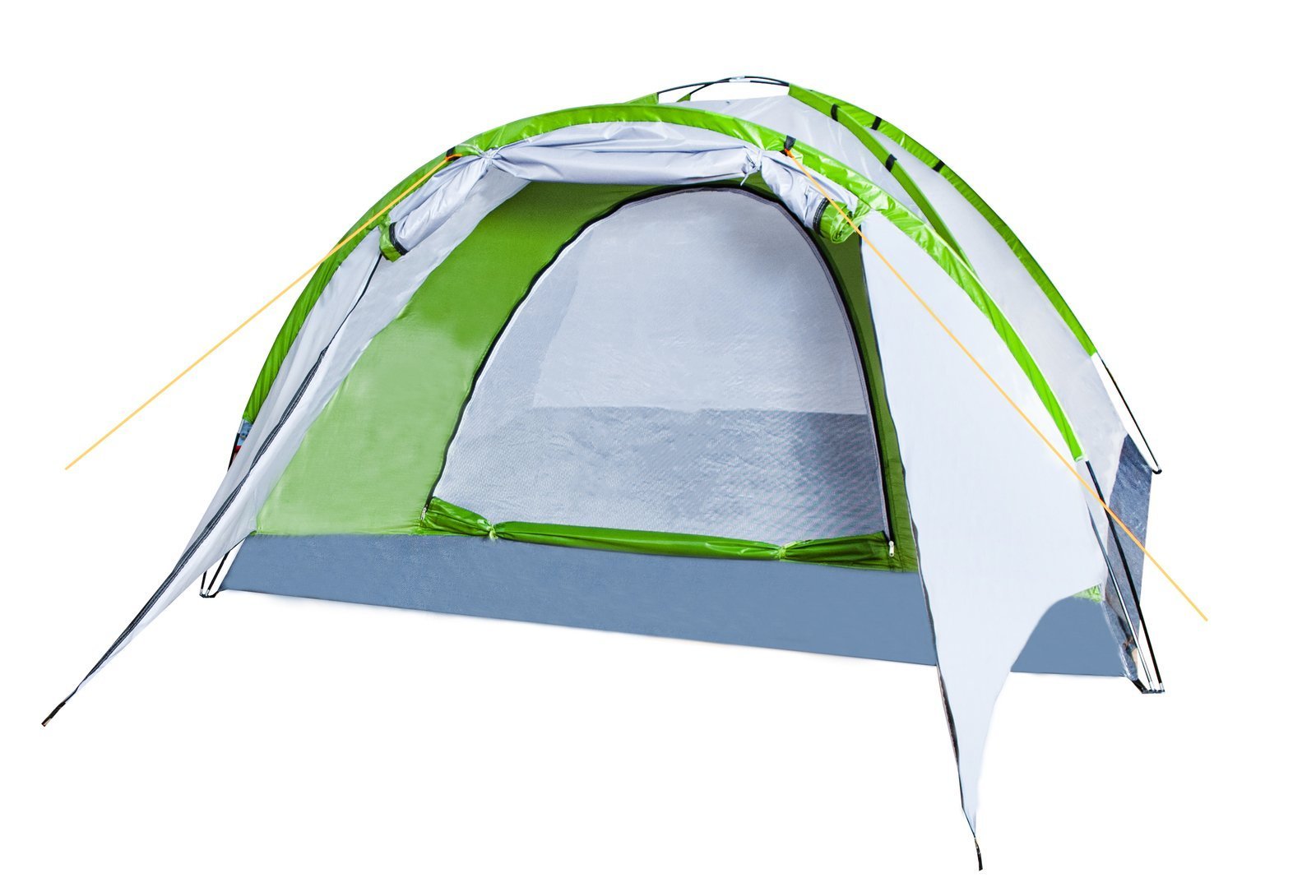 4 személyes tágas, vízálló kemping turista sátor – előtetővel, szúnyoghálóval és szellőzőrendszerrel (BB-10119) (10)