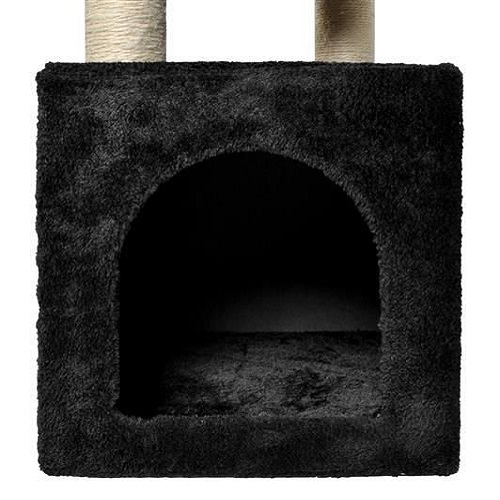 5 emeletes macskabútor szizál kaparófákkal és játék egérrel – 90 x 31 cm, barna (BB-9481) (1)