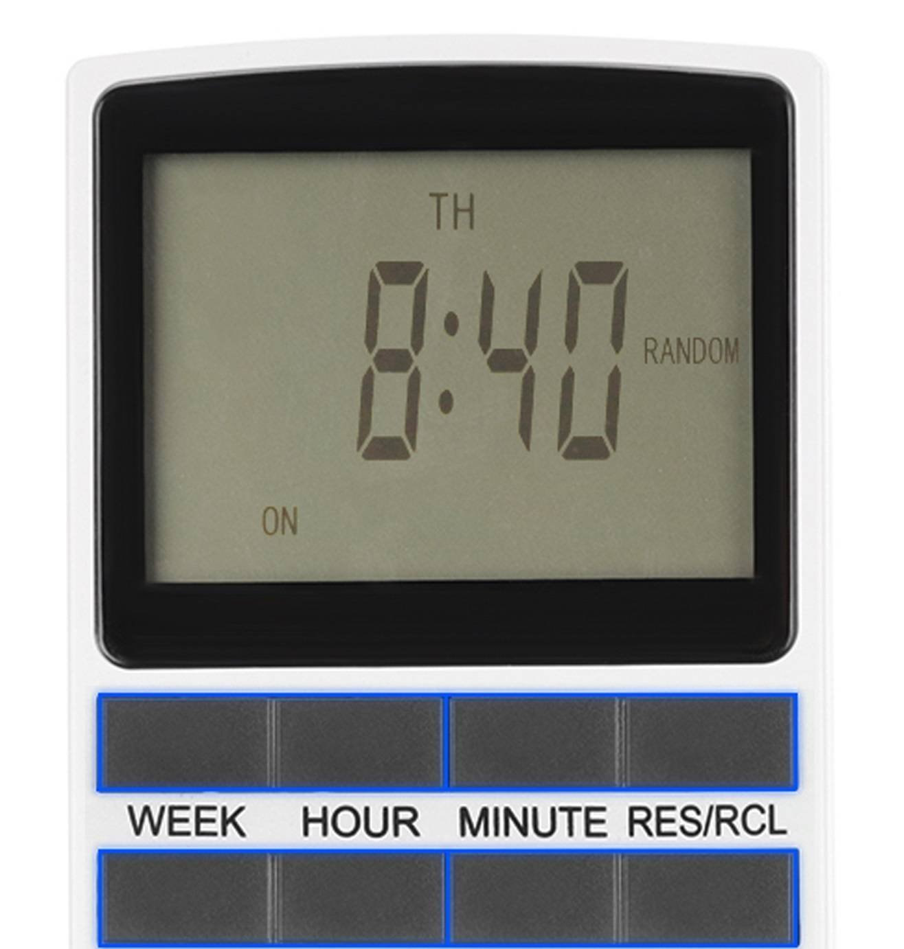 Digitális, programozható konnektoros időzítő LCD kijelzővel (BB-11747) (3)