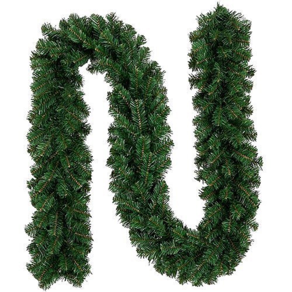 Karácsonyi dekorációs műfenyőgirland – 3 méter, zöld (BB-11530) (3)
