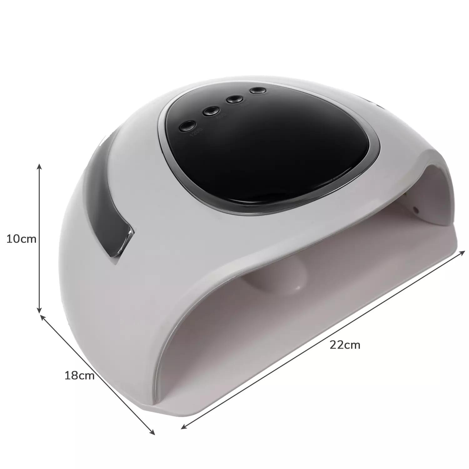 Digitális kijelzős műkörmös LED UV lámpa érzékelővel, időzítővel, levehető talppal – 72 W (BB-21253) (4)