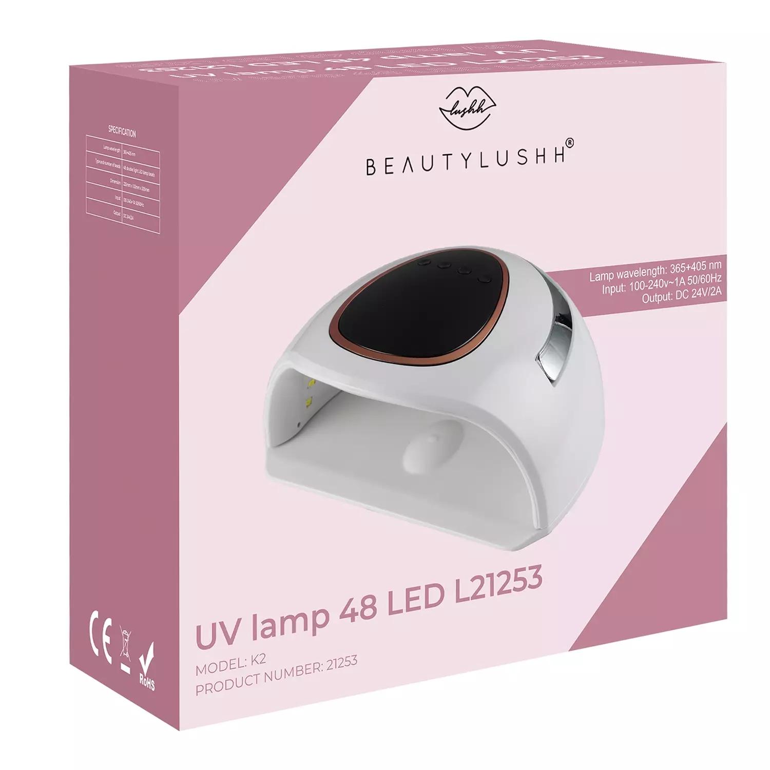 Digitális kijelzős műkörmös LED UV lámpa érzékelővel, időzítővel, levehető talppal – 72 W (BB-21253) (6)